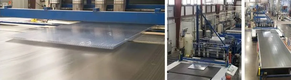Polycarbonate sheet extrusion production process